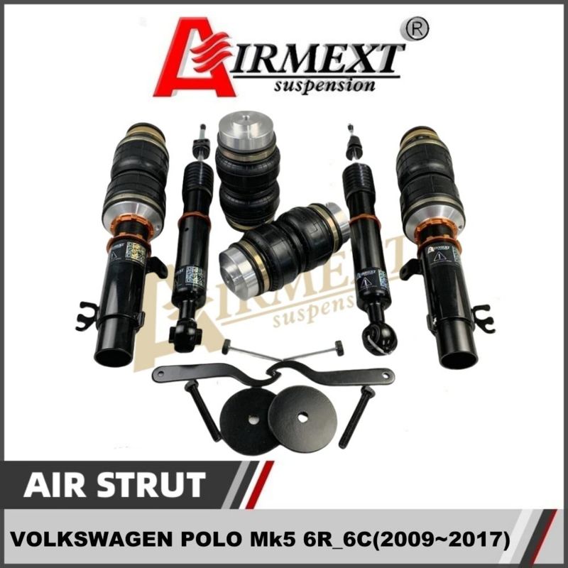 2009-2017 VOLKSWAGEN POLO Air Suspension Mk5 6R 6C Adjustable Damper